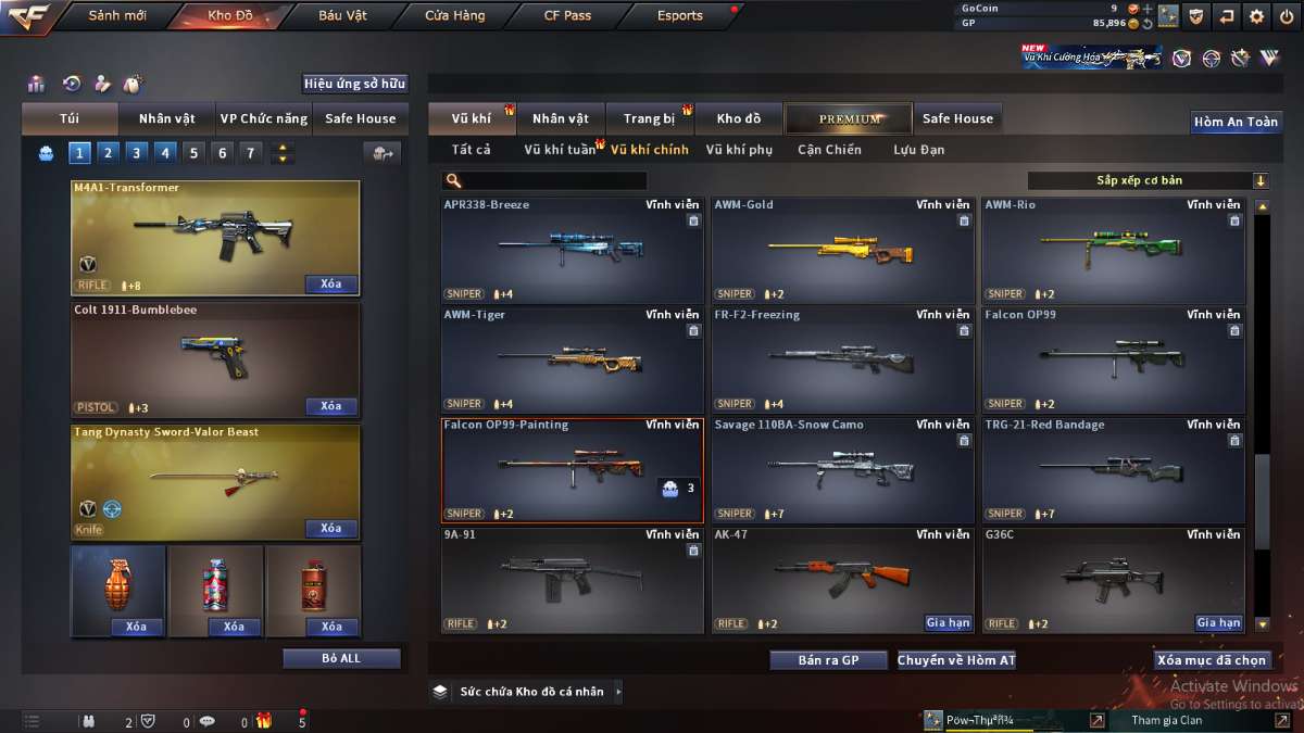 shop acc cf uy tin gia re